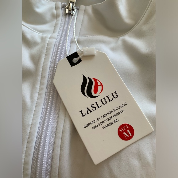 LASLULU Womens Half Zipper Workout Top Racerback - Picture 3 of 5